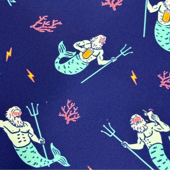 Chubbies Golf Polo Men's Medium The Triton Of The Sea Performance Polo Blue NEW - Picture 11 of 12